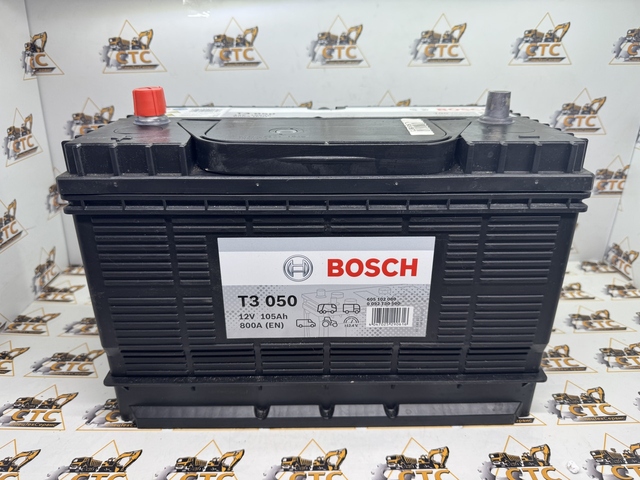 Аккумулятор 12V 105Ah  800A клемы по центру (код: ТЗ 050)