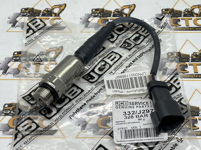 Датчик давления максимальной мощности 328 BAR (ОРИГИНАЛ) на JCB JS 130-330 (код: 332/J2970) Датчик давления максимальной мощности 328 BAR (ОРИГИНАЛ) на JCB JS 130-330 (код: 332/J2970)