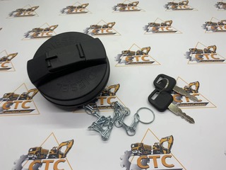 Крышка топливного бака на JCB 3CX, 4CX  код: 333/C0880, 332/F4780, 331/11403)