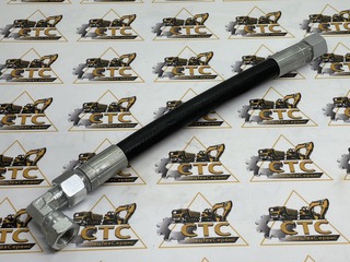 Шланг рулевого механизма 3/8 х 280 мм на JCB 3CX, 4CX (код: 332/H4274, 612/26500)