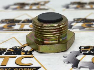 Пробка моста зливна 3/4 33mm (з магнітом) ОРИГІНАЛ на JCB (код: 816/80012)