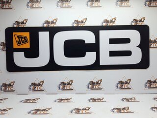 Наклейка емблема на задню стрілу 740х230 JCB 3CX (код: 332/G3458, 332-G3458, 332G3458)