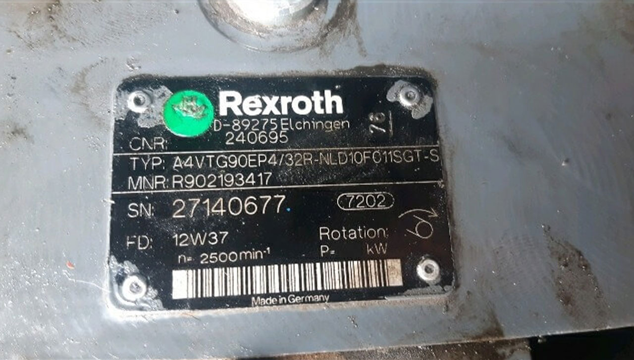 Ремонт гидравлического насоса  Rexroth A4VTG90